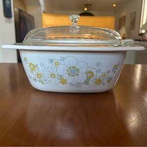 5 Qts Vintage Floral Bouquet (Corelle) collection by Corning Ware w/ Lid